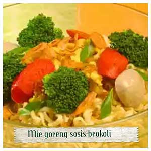 Resep masakan Mie Goreng Sosis Brokoli