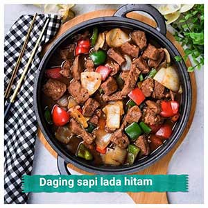 Resep Daging sapi lada hitam