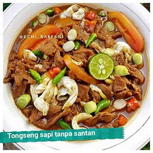 Resep Tongseng sapi tanpa santan