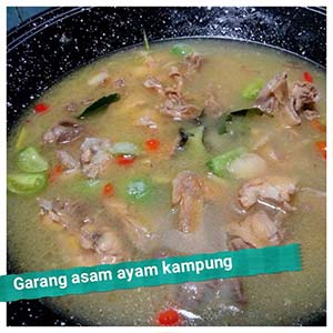 Resep Garang asam ayam kampung